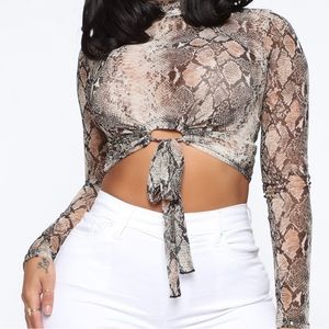 Mesh top snake skin